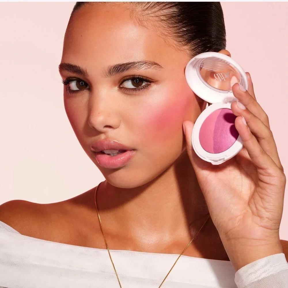 NIB Dibs Beauty Duet Baked Blush Duo in Shade VIP Pink